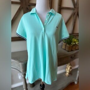 Vineyard Vines Women's Aqua Polo Shirt